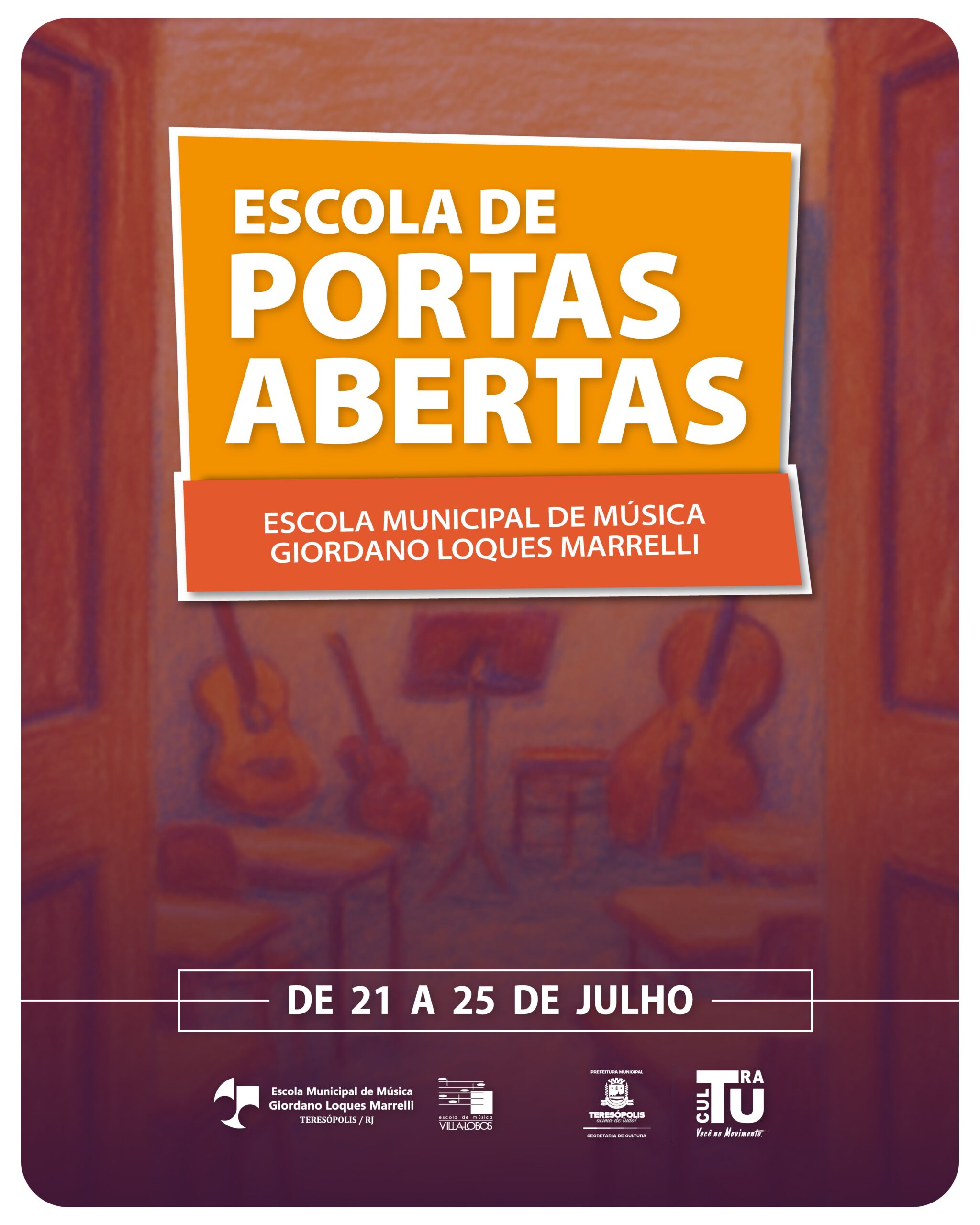 No momento, você está visualizando Escola de Portas Abertas: Cultura abre inscrição dia 14 para oficinas gratuitas na Escola Municipal de Música de Teresópolis