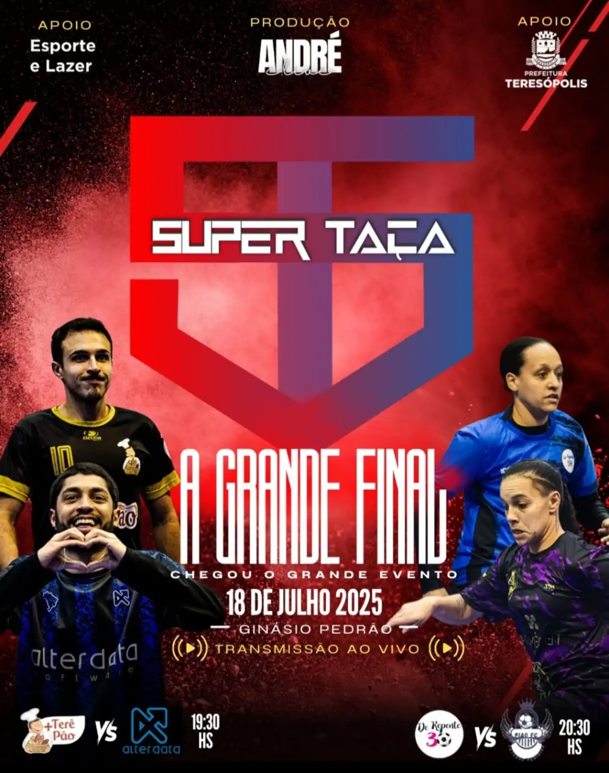 No momento, você está visualizando  É dia de decisão: finais da Super Taça Empresarial de Futsal prometem agitar o Pedrão!
