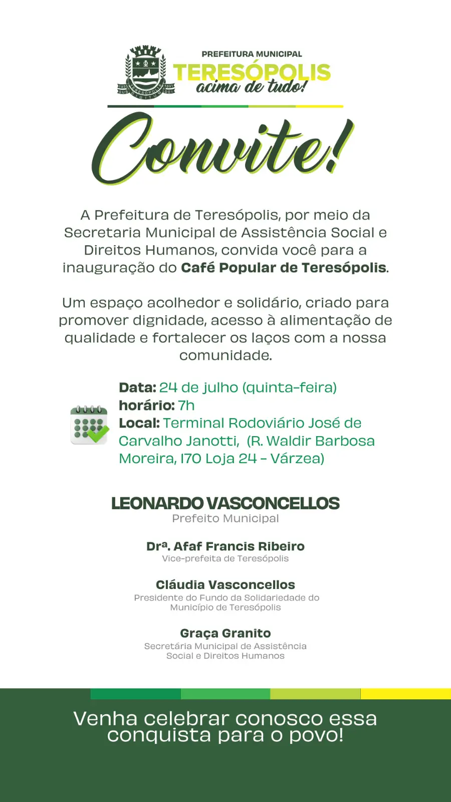 No momento, você está visualizando Café Popular: Prefeitura inaugura equipamento no Terminal Rodoviário 