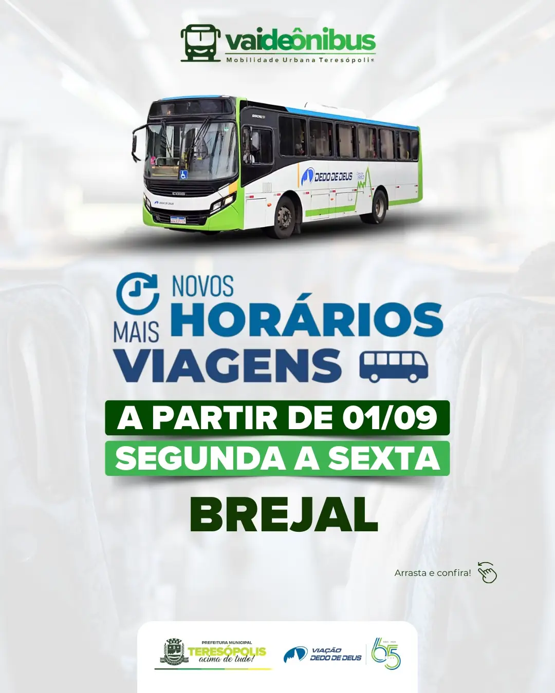 Leia mais sobre o artigo Bairro Brejal ganha novos horários de ônibus 