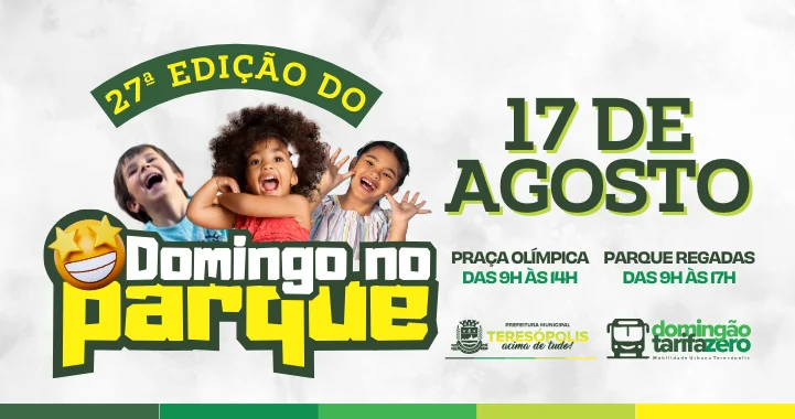 No momento, você está visualizando 27ª Domingo no Parque: risadas, alegria e família!