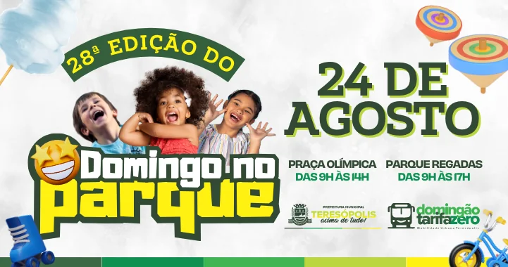 No momento, você está visualizando 28ª edição do Domingo no Parque: mais uma edição repleta de diversão e alegria no centro da cidade