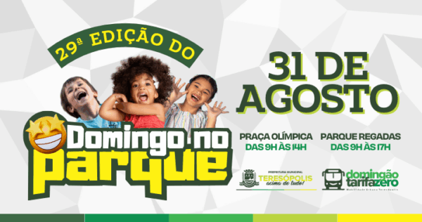 Leia mais sobre o artigo Lazer, diversão e entretenimento: vem aí a 29ª edição do Domingo no Parque!