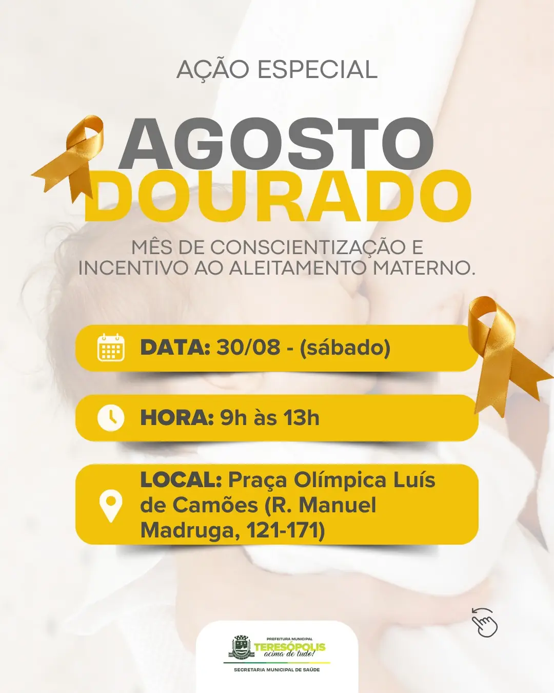 No momento, você está visualizando Agosto Dourado: Secretaria de Saúde promove ação especial na Praça olímpica