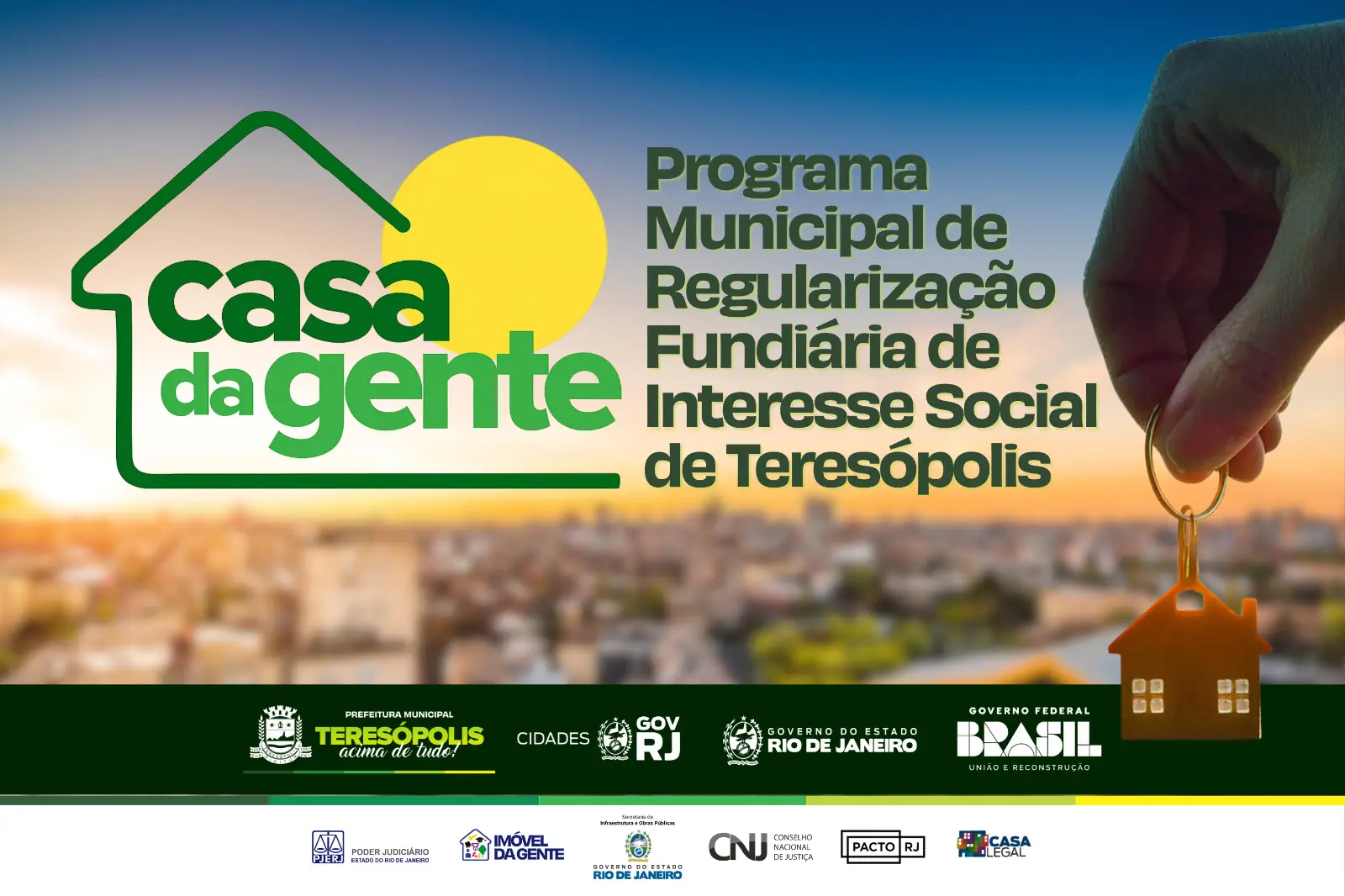 Leia mais sobre o artigo Teresópolis lança o Programa de Regularização Fundiária Casa da Gente e entrega registro de imóveis a moradores do Caleme