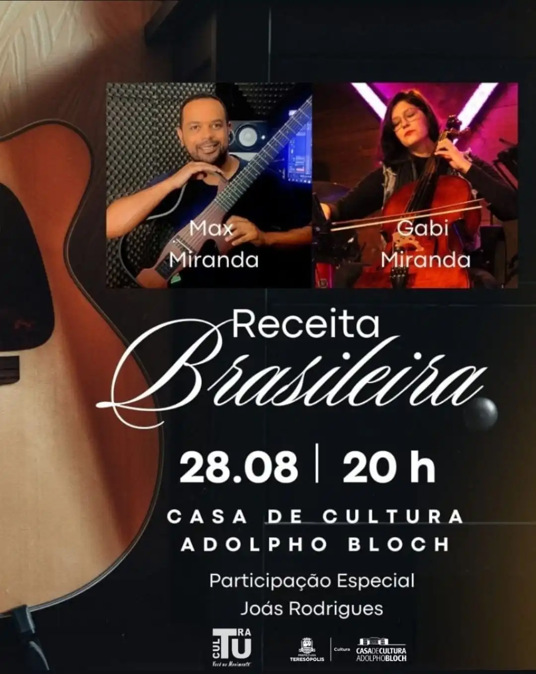 Leia mais sobre o artigo Receita Brasileira: Show de MPB movimenta a Casa de Cultura de Teresópolis