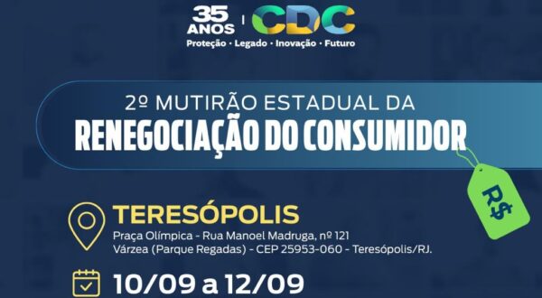 Leia mais sobre o artigo Mutirão Estadual da Renegociação do Consumidor em Teresópolis: empresas vão negociar acordos para facilitar o pagamento de dívidas