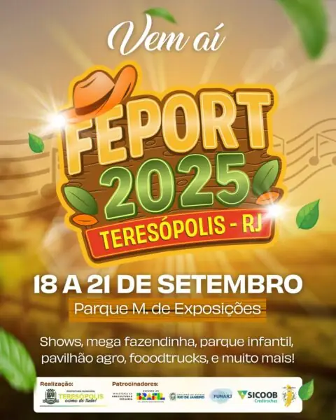 Leia mais sobre o artigo FEPORT 2025: a maior feira agropecuária de Teresópolis retorna com shows nacionais, valorização da cultura local e do produtor rural local. 