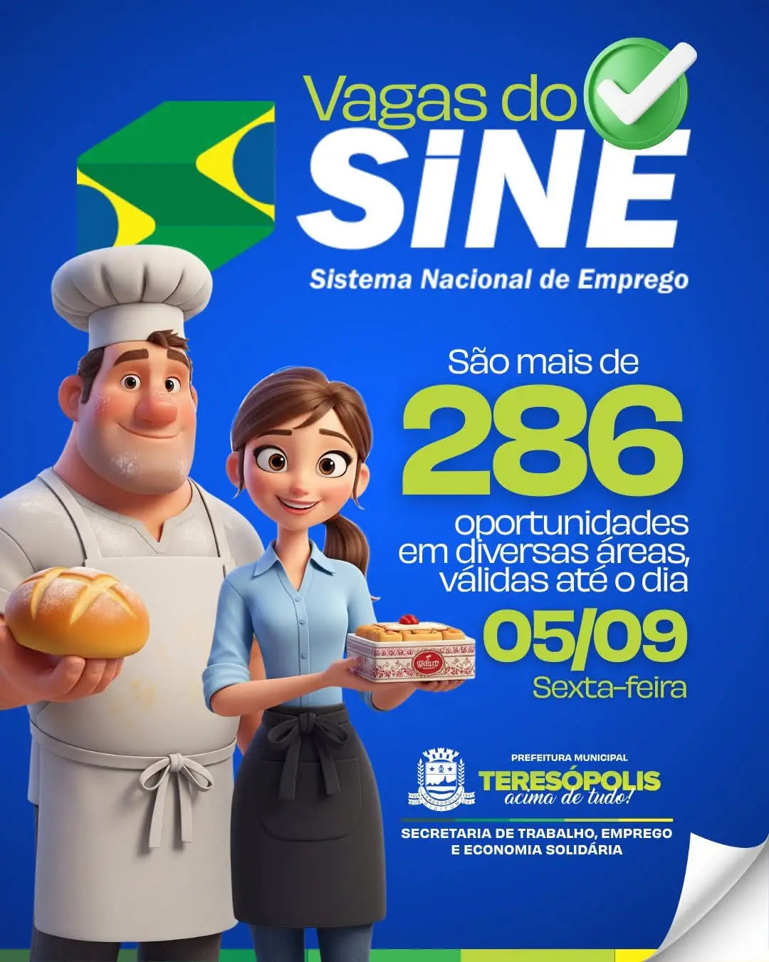 No momento, você está visualizando Sine Teresópolis tem 286 vagas de emprego até sexta, 5 de setembro