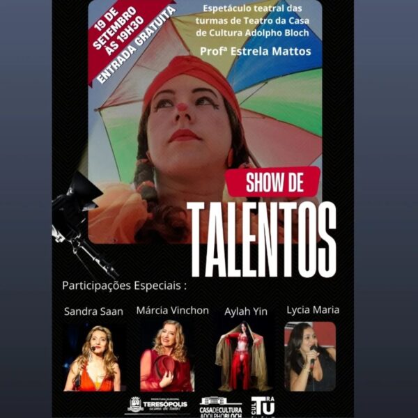 Leia mais sobre o artigo Show de Talentos: Espetáculo das turmas de teatro movimenta a Casa de Cultura de Teresópolis