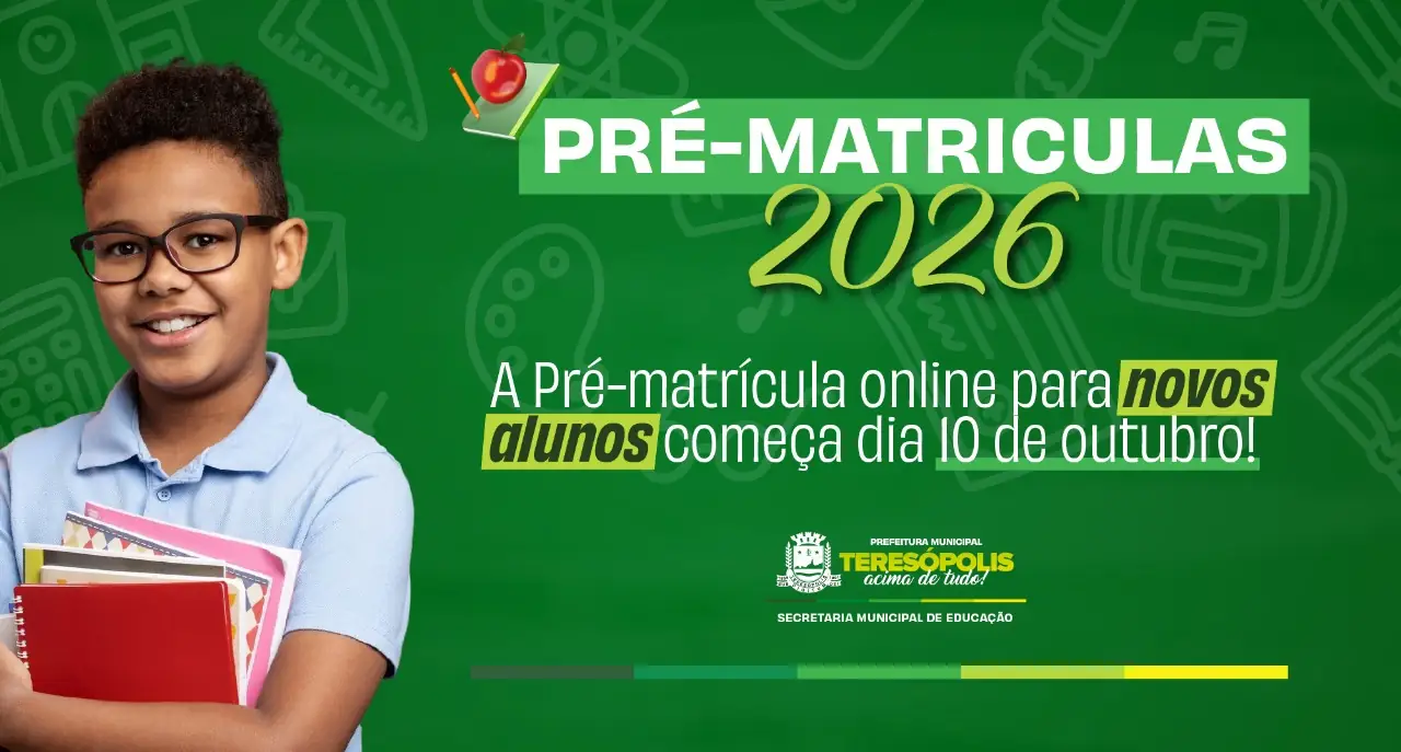 No momento, você está visualizando Pré-matrícula online para novos alunos na Rede Municipal começa nesta sexta, 10