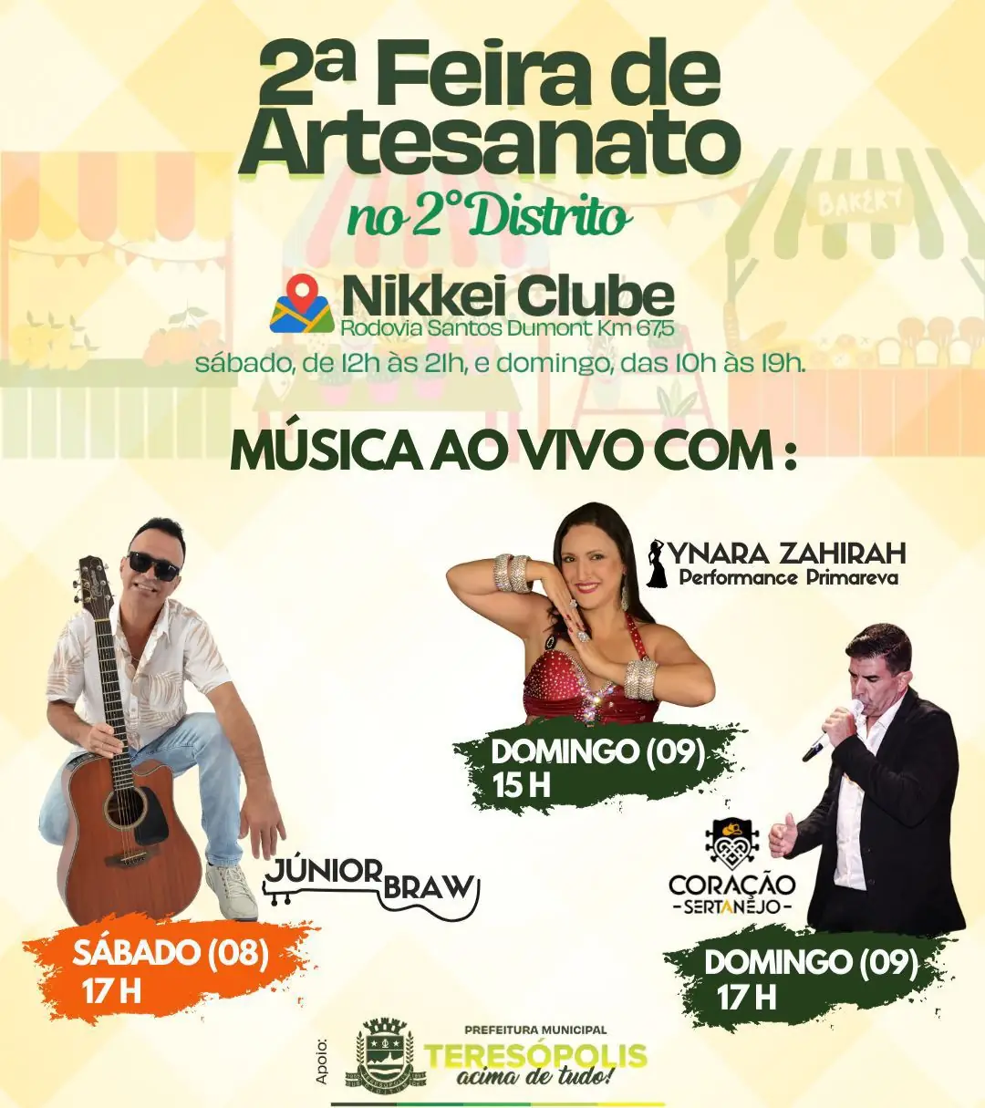 Leia mais sobre o artigo 2ª Feira de Artesanato do 2º Distrito movimenta Pessegueiros, na área rural de Teresópolis