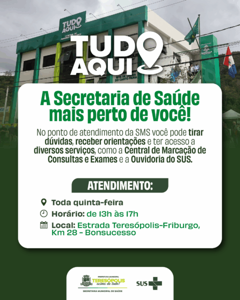 Leia mais sobre o artigo Secretaria Municipal de Saúde inicia atendimentos no Tudo Aqui, em Bonsucesso.