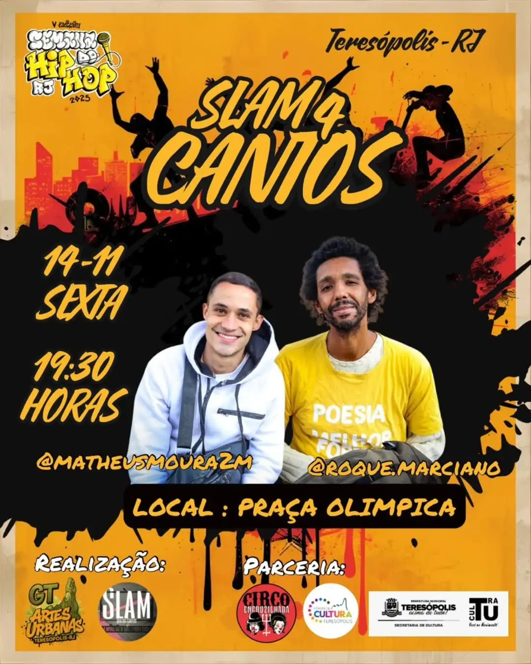 No momento, você está visualizando Semana do Hip-Hop agita Teresópolis até domingo, dia 16