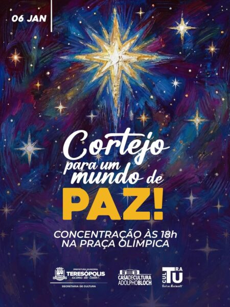 Leia mais sobre o artigo Cortejo “Para um Mundo de Paz” nesta terça, 6 de janeiro, em Teresópolis 
