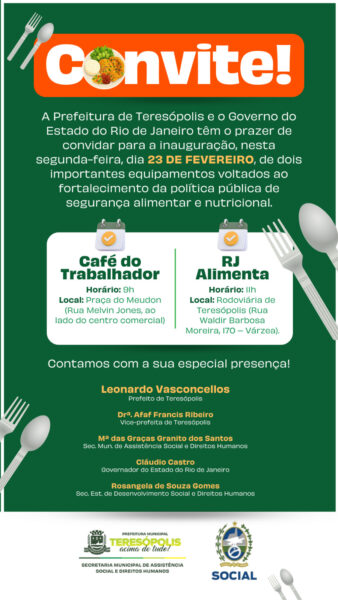 Leia mais sobre o artigo AVISO DE PAUTA: Café do Trabalhador e RJ Alimenta chegam a Teresópolis na segunda, dia 23
