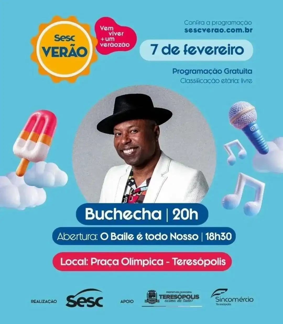 No momento, você está visualizando Shows de Tchakabum e Buchecha, passeios em meio à natureza, lazer em família e evento de saúde em Teresópolis