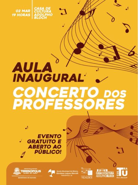 Leia mais sobre o artigo Concerto abre ano letivo da Escola Municipal de Música de Teresópolis
