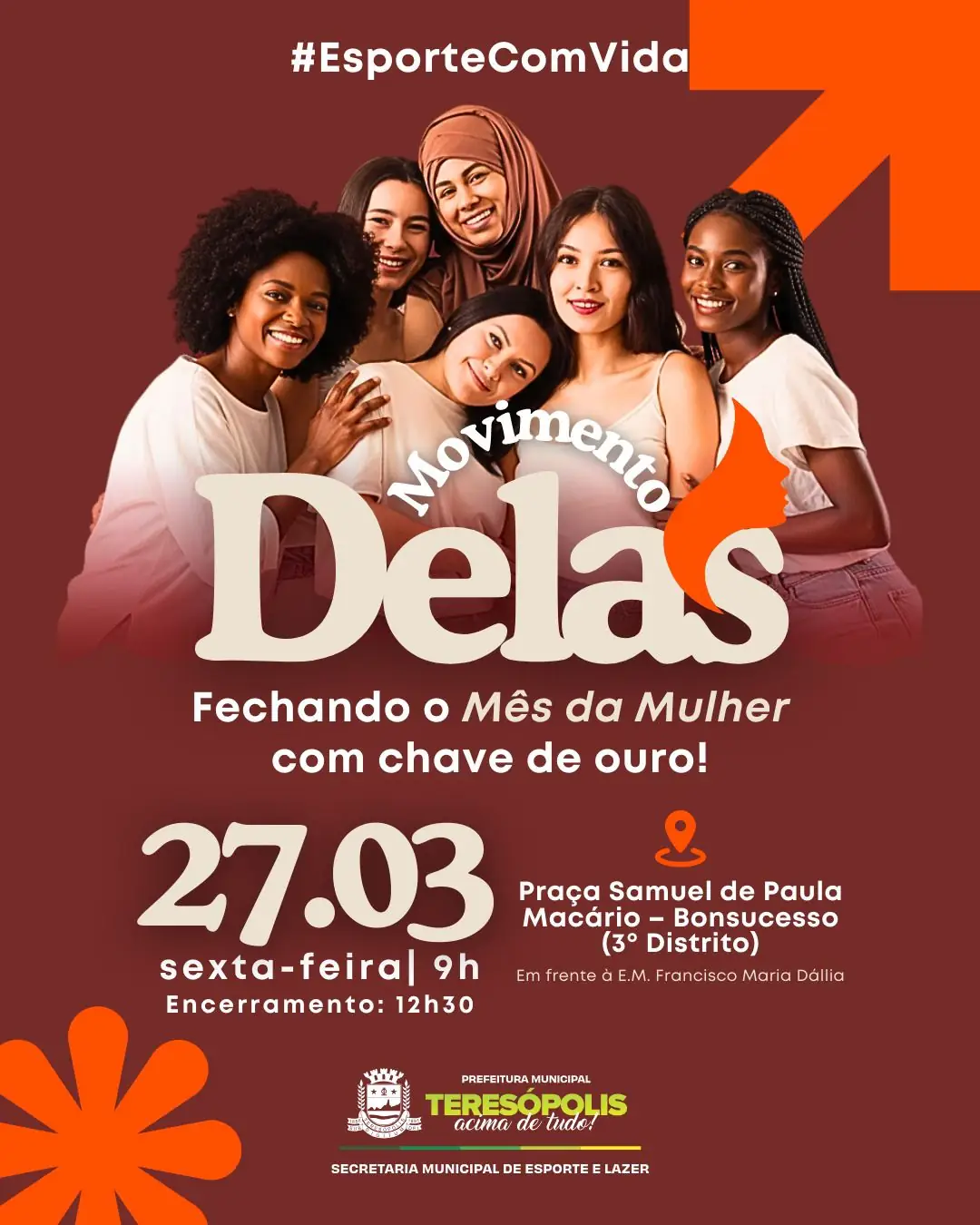 No momento, você está visualizando ‘Movimento Delas’ celebra o Mês da Mulher em Bonsucesso no dia 27 de março