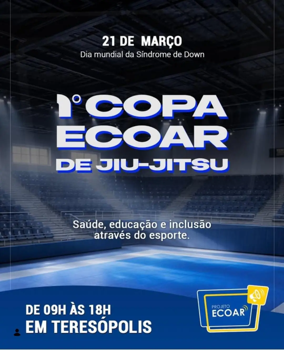 No momento, você está visualizando Teresópolis recebe a 1ª Copa ECOAR de Jiu-Jítsu com foco em inclusão social