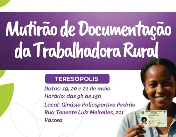 Leia mais sobre o artigo Mutirão de Documentação da Trabalhadora Rural no Pedrão, a partir da próxima terça, 19