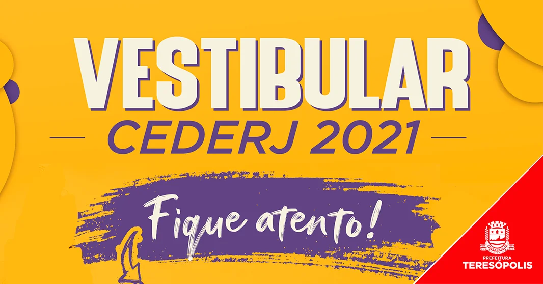 No momento, você está visualizando Liberado o cartão de confirmação de inscrição dos candidatos do Vestibular CEDERJ 2021