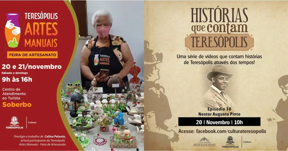 No momento, você está visualizando Histórias que contam Teresópolis e Feira de Artes Manuais neste fim de semana