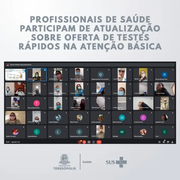 Leia mais sobre o artigo Divisão de Vigilância Epidemiológica atualiza profissionais de saúde sobre oferta de testes rápidos