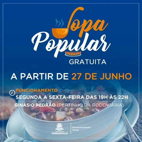Leia mais sobre o artigo Sopa Popular: Desenvolvimento Social lança novo projeto voltado para a garantia da Segurança Alimentar