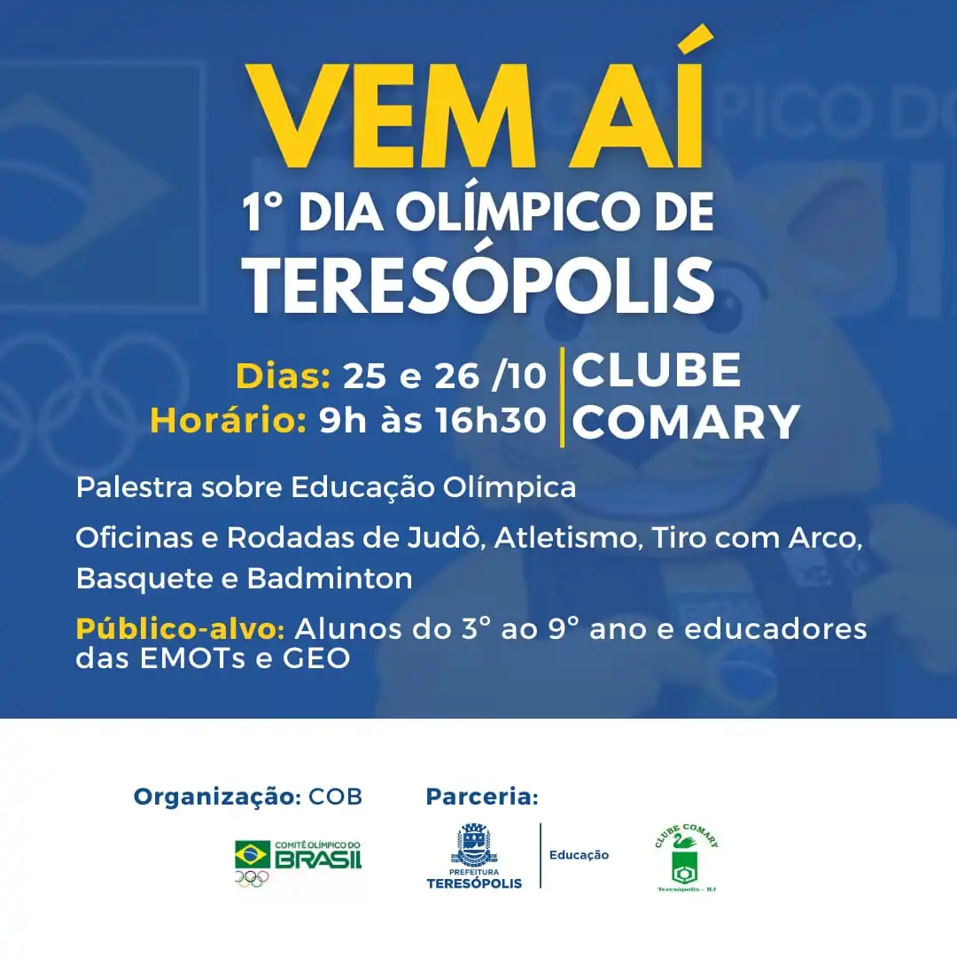 No momento, você está visualizando ‘Dia Olímpico’ do COB acontece em Teresópolis esta semana