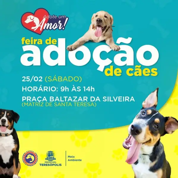Leia mais sobre o artigo ADOTE UM AMOR: COPBEA realiza mais uma edição da feira de cães neste sábado, 25/02, na Praça Santa Teresa