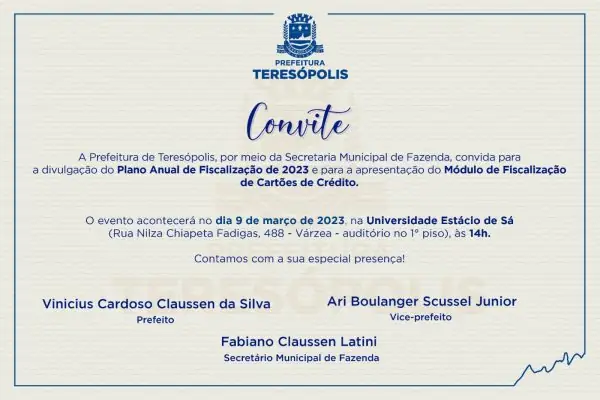 Leia mais sobre o artigo Prefeitura de Teresópolis divulga o Plano Anual de Fiscalização