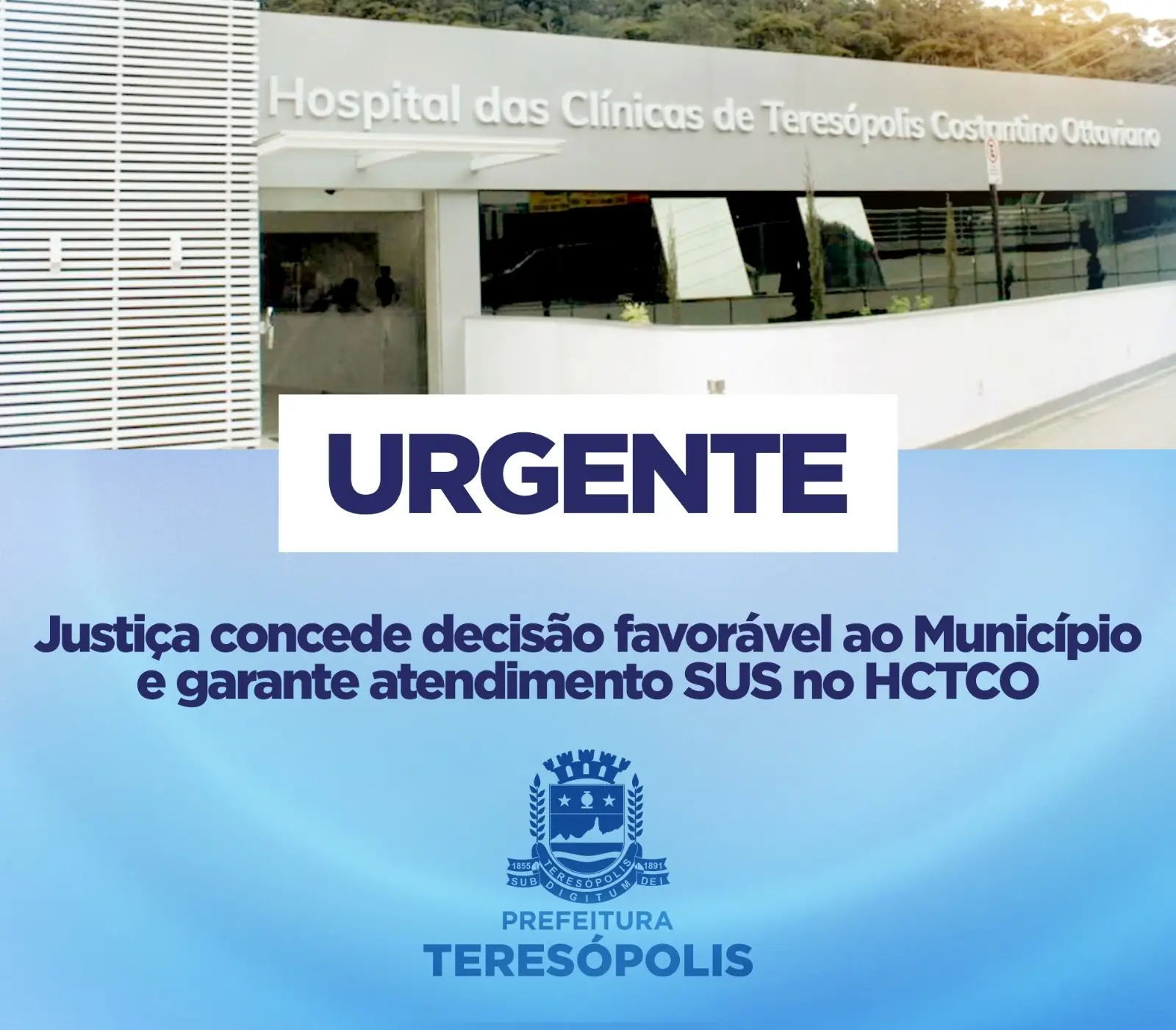 No momento, você está visualizando Decisão Judicial garante atendimento SUS à população no HCTCO