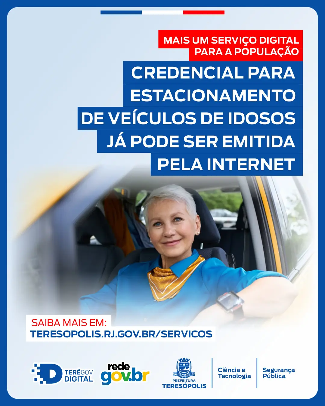 No momento, você está visualizando Teresópolis na Rede Gov.Br: Credencial para estacionamento de veículos de idosos já pode ser emitida pela internet