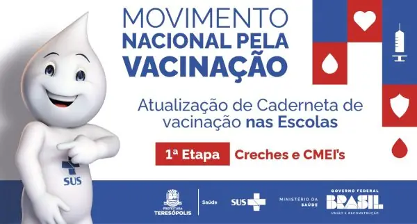 Leia mais sobre o artigo Secretaria de Saúde de Teresópolis vai percorrer creches e CMEIs para atualizar cadernetas de vacinação dos alunos