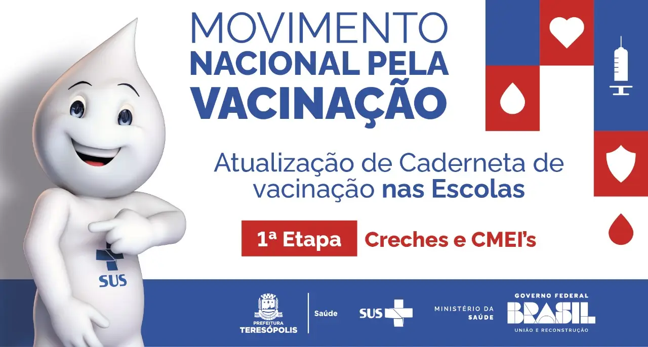 Leia mais sobre o artigo Secretaria de Saúde de Teresópolis vai percorrer creches e CMEIs para atualizar cadernetas de vacinação dos alunos