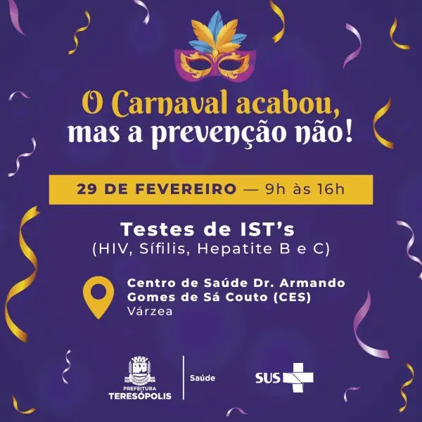 Leia mais sobre o artigo Prevenção e cuidados: CES Várzea promove ação especial de testagem de ISTs