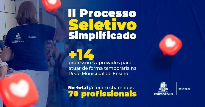 No momento, você está visualizando Prefeitura de Teresópolis convoca mais 14 professores aprovados em processo seletivo