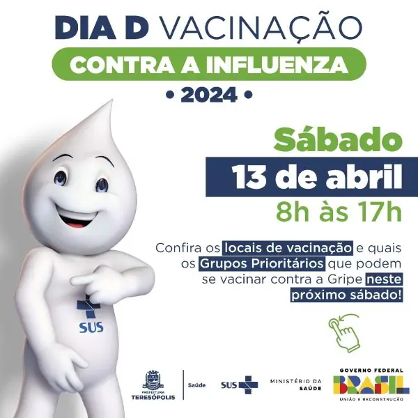 Leia mais sobre o artigo Dia D de vacinação contra a gripe acontece neste sábado