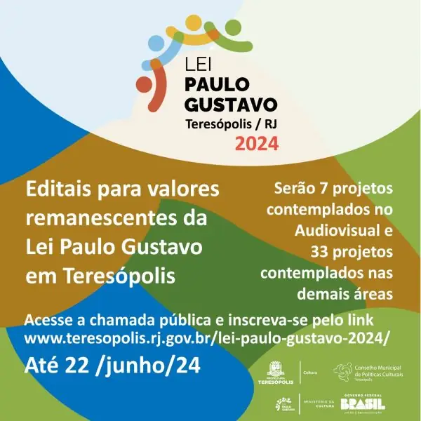 Leia mais sobre o artigo Incentivo à produção cultural: Teresópolis lança dois editais com recursos remanescentes da Lei Paulo Gustavo