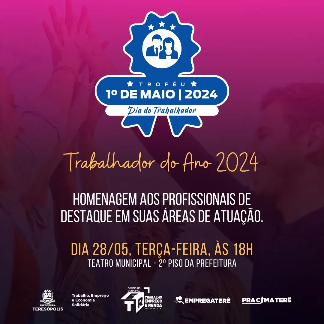 Leia mais sobre o artigo Troféu Trabalhador do Ano será entregue nesta terça, 28, em Teresópolis