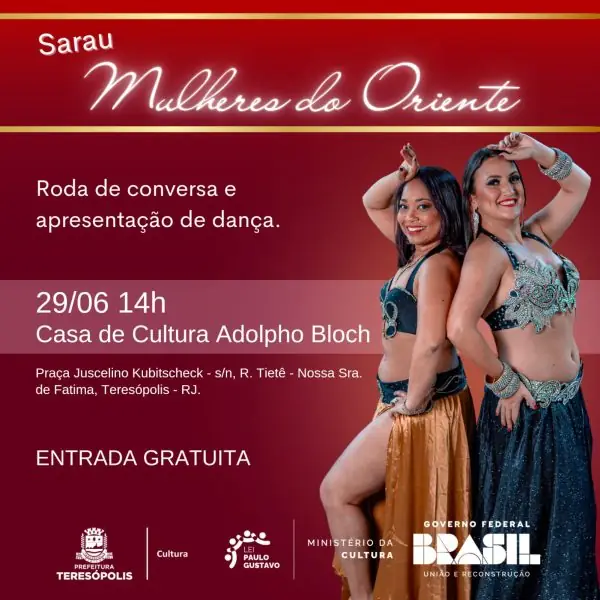 Leia mais sobre o artigo Lei Paulo Gustavo: Espetáculos e oficinas grátis de dança movimentam a Casa de Cultura de Teresópolis