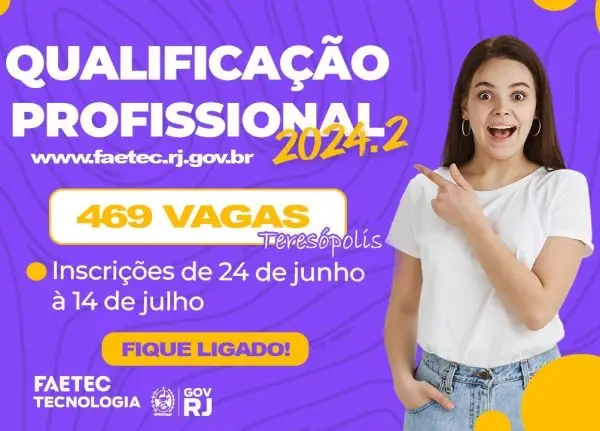 Leia mais sobre o artigo Faetec Teresópolis com inscrições abertas para cursos gratuitos até 14/07