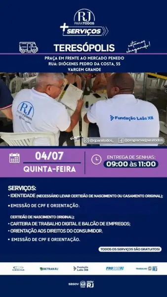 Leia mais sobre o artigo Prefeitura de Teresópolis e Governo do Estado levam serviços gratuitos do ‘RJ para Todos’ para Vargem Grande