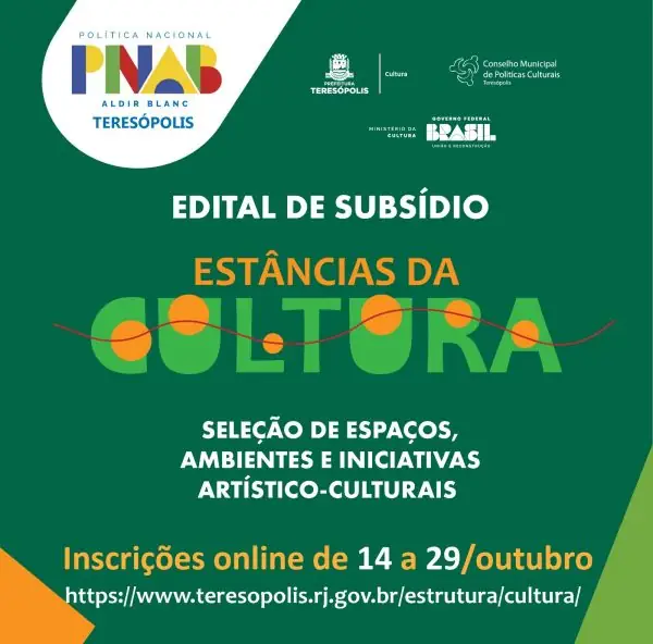 Leia mais sobre o artigo PNAB Estâncias da Cultura: Teresópolis lança edital de subsídio para manutenção de espaços culturais