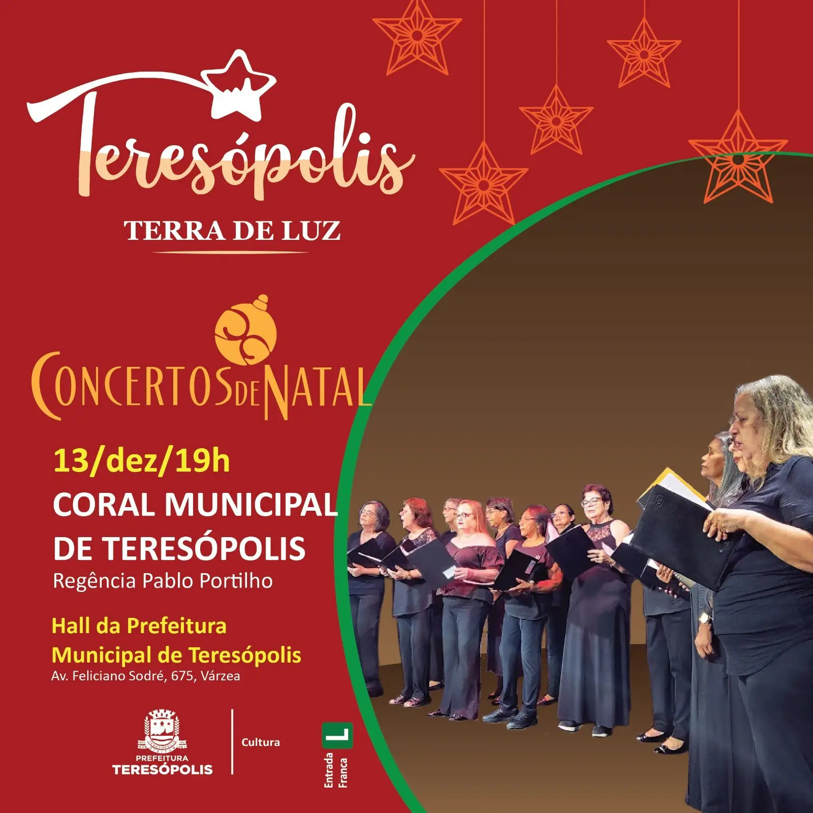 Leia mais sobre o artigo Natal 2024: Coral Municipal de Teresópolis apresenta o Concerto de Natal