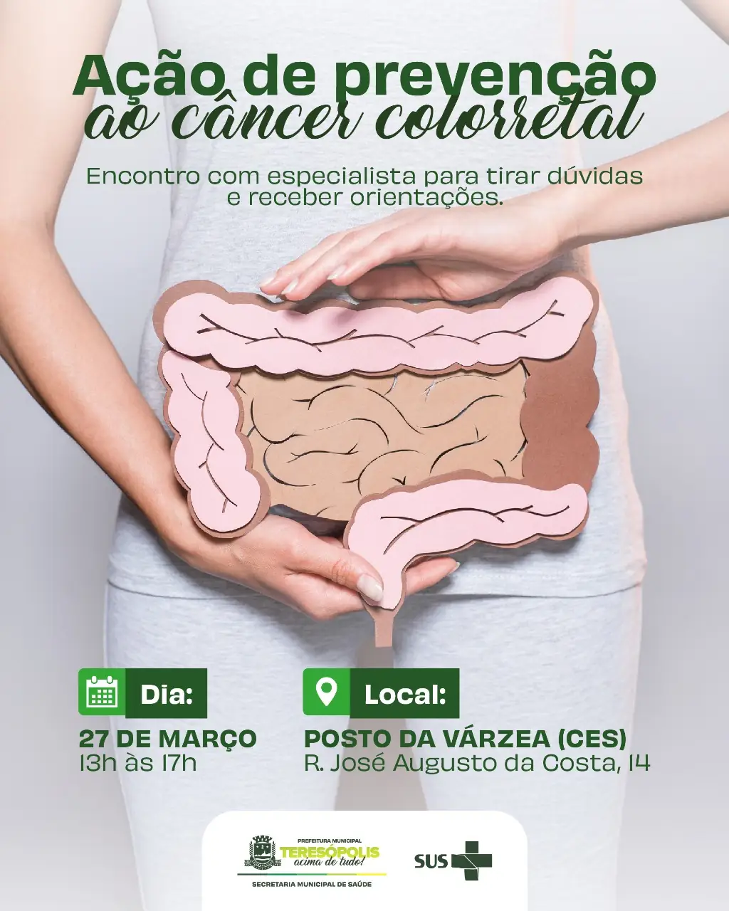 Leia mais sobre o artigo CES Várzea realiza ação pelo Dia Nacional de Prevenção ao Câncer Colorretal
