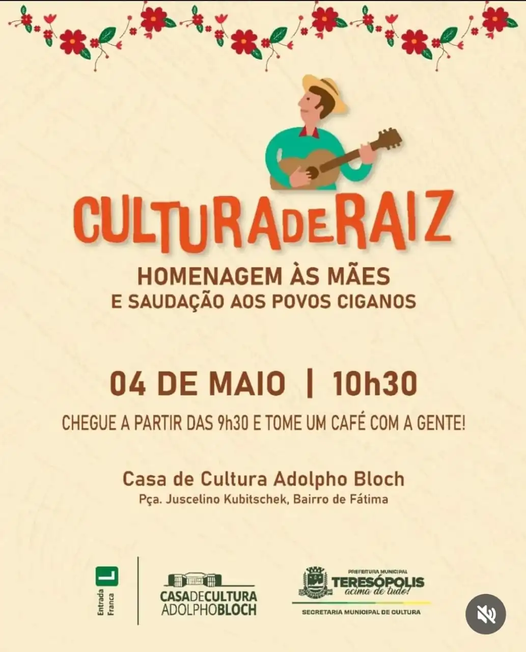 Leia mais sobre o artigo Cultura de Raiz homenageia as mães e aos povos ciganos no próximo domingo, 4 de maio