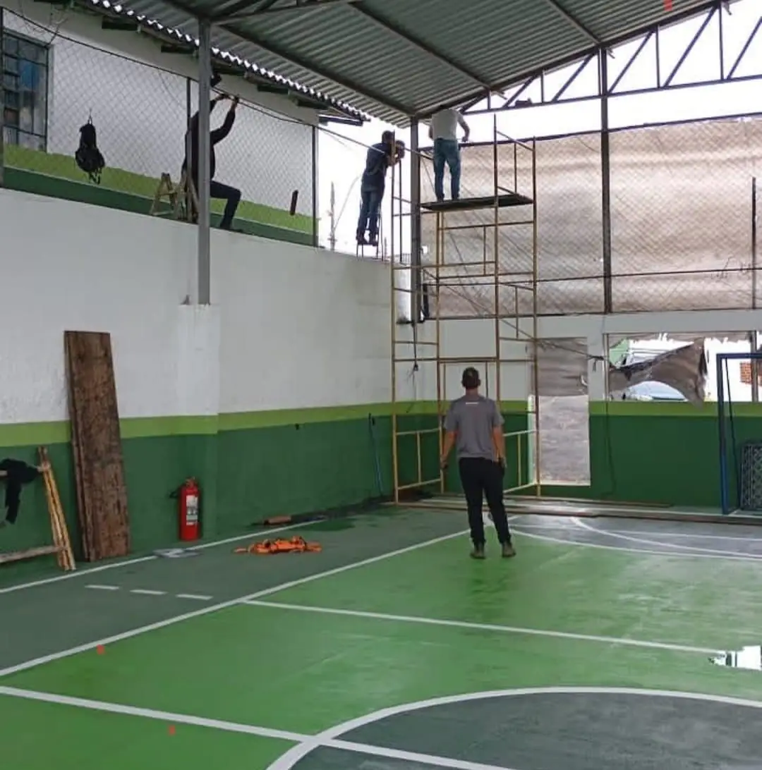 Leia mais sobre o artigo Obras na Escola Municipal Governador Portella seguem em ritmo acelerado