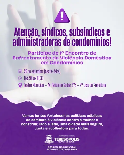 Leia mais sobre o artigo Secretaria dos Direitos da Mulher promove 1º Encontro de Enfrentamento da Violência Doméstica em Condomínios